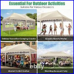 Canopy 10x20' Heavy Duty Commercial Instant Tent Shelter Waterproof Gazebo khaki