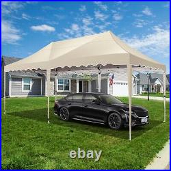 Canopy 10x20' Heavy Duty Commercial Instant Tent Shelter Waterproof Gazebo khaki