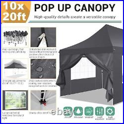 Canopy 10x20 Heavy Duty EZ Pop Up Party Tent Waterproof Gazebo Outdoor Carport#