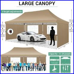 Canopy 10x20 Heavy Duty EZ Pop Up Party Tent Waterproof Gazebo Outdoor Carport