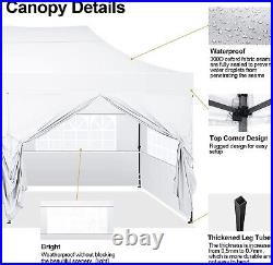 Canopy 10x20 Heavy Duty Instant Carport Shelter Pop Up Tent Market Gazebo #white