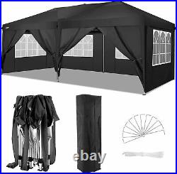 Canopy 10x20 Heavy Duty Waterproof Gazebo Popup Tent Outdoor Party + 6 Sidewalls