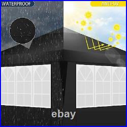 Canopy 10x20 Heavy Duty Waterproof Gazebo Popup Tent Outdoor Party + 6 Sidewalls