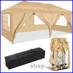 Canopy 10x20ft Heavy Duty EZ Pop Up Party Tent Waterproof Gazebo Outdoor Patio