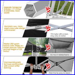 Canopy 10x20ft Heavy Duty Heavy Duty Party Tent Outdoor Commercial Event Gazebo