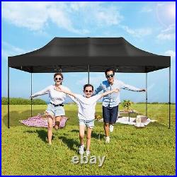 Canopy 10x20ft Pop Up Heavy Duty Tent Wedding Party Gazebo Waterproof Anti-UV