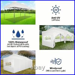 Canopy 10x30 10x20 Heavy Duty Pop up Gazebo Instant Anti-UV Waterproof Tent