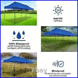 Canopy 10x30 Heavy Duty Gazebo Pop Up Tent Cater Events Pavilion with Roller Bag