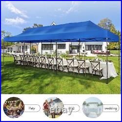 Canopy 10x30 Heavy Duty Gazebo Pop Up Tent Cater Events Pavilion with Roller Bag