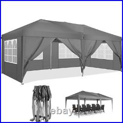 Canopy 10x30 Pop up Commercial Party Tent Heavy Duty Gazebo Outdoor Patio+Sides