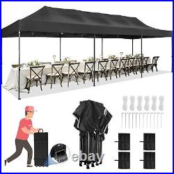 Canopy 10x30ft Heavy Duty Instant Carport Shelter Pop Up Tent Commercial Gazebo/