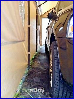 Canopy / Car Port 781893, Steel Frame, Rain & Uv-resist, Zipper Windows & Doors