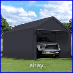 Canopy Car Tent Sidewalls for Carport, Garage & Shed, Domain, 10 X 20 Ft, Black