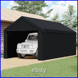 Canopy Car Tent Sidewalls for Carport, Garage & Shed, Domain, 10 X 20 Ft, Black
