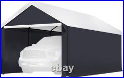 Canopy Car Tent Sidewalls for Carport, Garage & Shed, Domain, 10 X 20 Ft, Black