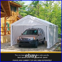 Canopy Enclosure Kit 10 x 20 ft. White. Canopy Cover and Frame Sold Separately