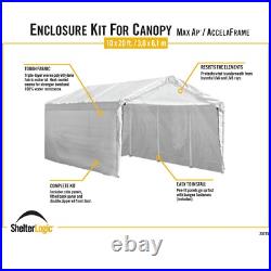 Canopy Enclosure Kit 10 x 20 ft. White. Canopy Cover and Frame Sold Separately