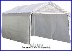 Canopy Enclosure Kit 12 x 20 ft. White. Canopy Cover and Frame Sold Separately