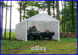 Canopy Enclosure Kit 12x20 Car Port Cover Portable Shelter Carport UV Protection