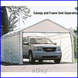 Canopy Enclosure Kit 12x20' Shelter Portable UV Protection Garage Car Port Cover