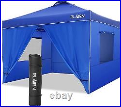 Canopy Folding Instant Pop Up Gazebo Shade Tent UPF50+ withMesh Windows Waterproof