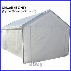 Canopy Garage Side Wall Kit 10x20 Car Shelter Big Tent Parking Carport Portable