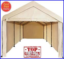 Canopy Garage Side Wall Kit Mega Domain Portable Heavy Duty Carport Car Shelter