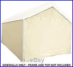 Canopy Garage Tent Carport Car Shelter SIDE ONLY Cover Enclosure Tan 10x20