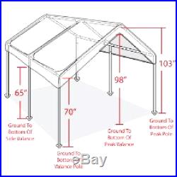 Canopy Garage Top Frame 10 x 20 Big Tent Portable Parking Carport Car Shelter