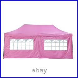 Canopy Outdoor Tent 10 X 20 Ft Pink Rectangle Pop Up Party Gazebo Heavy Duty