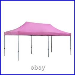 Canopy Outdoor Tent 10 X 20 Ft Pink Rectangle Pop Up Party Gazebo Heavy Duty