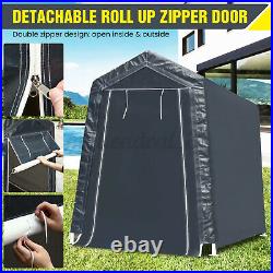 Canopy Portable Garage Side Wall Kit Outdoor Storage Car Shelter Carport Tent