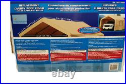 Canopy Replacement Roof Cover 10 x 20 Foot Top Tan Costco Heavy Duty Shelter New