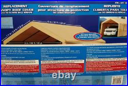 Canopy Replacement Roof Cover 10 x 20 Foot Top Tan Costco Heavy Duty Shelter New