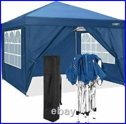 Canopy Tent 10x10 Heavy Duty Outdoor Wedding Party Tent Gazebo with 4 Sidewalls#