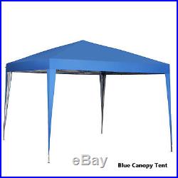 Canopy Tent 10x10 Outdoor Pop Up Gazebo Patio Beach Sun Shade New Blue