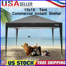 Canopy Tent 10x10, Waterproof Wedding Party Tent Gazebo with4 Side Walls Black USA