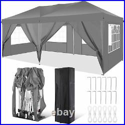 Canopy Tent 10x20'' Gazebo Heavy Duty Party Gazebos Outdoor 6 Sidewalls Shelter