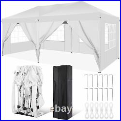 Canopy Tent 10x20 Gazebo, Heavy Duty Party Gazebos Outdoor 6 Sidewalls Shelter