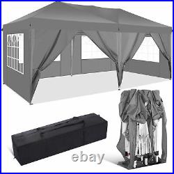 Canopy Tent 10x20'' Gazebo Heavy Duty Party Gazebos Outdoor 6 Sidewalls Shelter