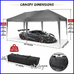 Canopy Tent 10x20'' Gazebo Heavy Duty Party Gazebos Outdoor 6 Sidewalls Shelter