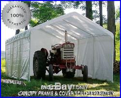 Canopy Tent 12 x 20 Car Kit Waterproof Enclosure Boat Heavy Duty White Shelter