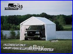 Canopy Tent 12 x 20 Car Kit Waterproof Enclosure Boat Heavy Duty White Shelter