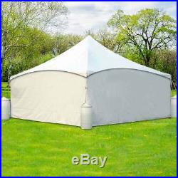 Canopy Tent 8' High White Sidewall Kit Water Resistant PE Privacy Panels