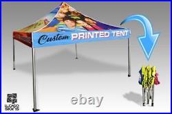 Canopy Tent Custom Printed 10 Feet x 10 Feet