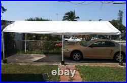Canopy Tent Steel Caravan Car Shelter 6 leg White 10 x 20 FT Carport Heavy Duty