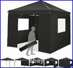 Canopy Tent Waterproof Wedding Party Gazebo with 4 Sides Walls 10'x10' Heavy Duty