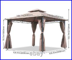 Canopy tent Gazebo 10' X 13' Grill gazebo for Patios bbq Outdoor Patio Large