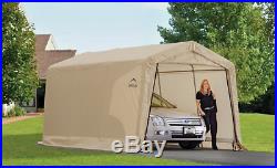 Canvas Carport Metal Frame Car Garage Canopy Tent Shelter Portable Heavy Duty