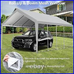 Car Canopy Garage Boat Party Tent 13x25FT With Removable Sidewalls & Zipper Doors